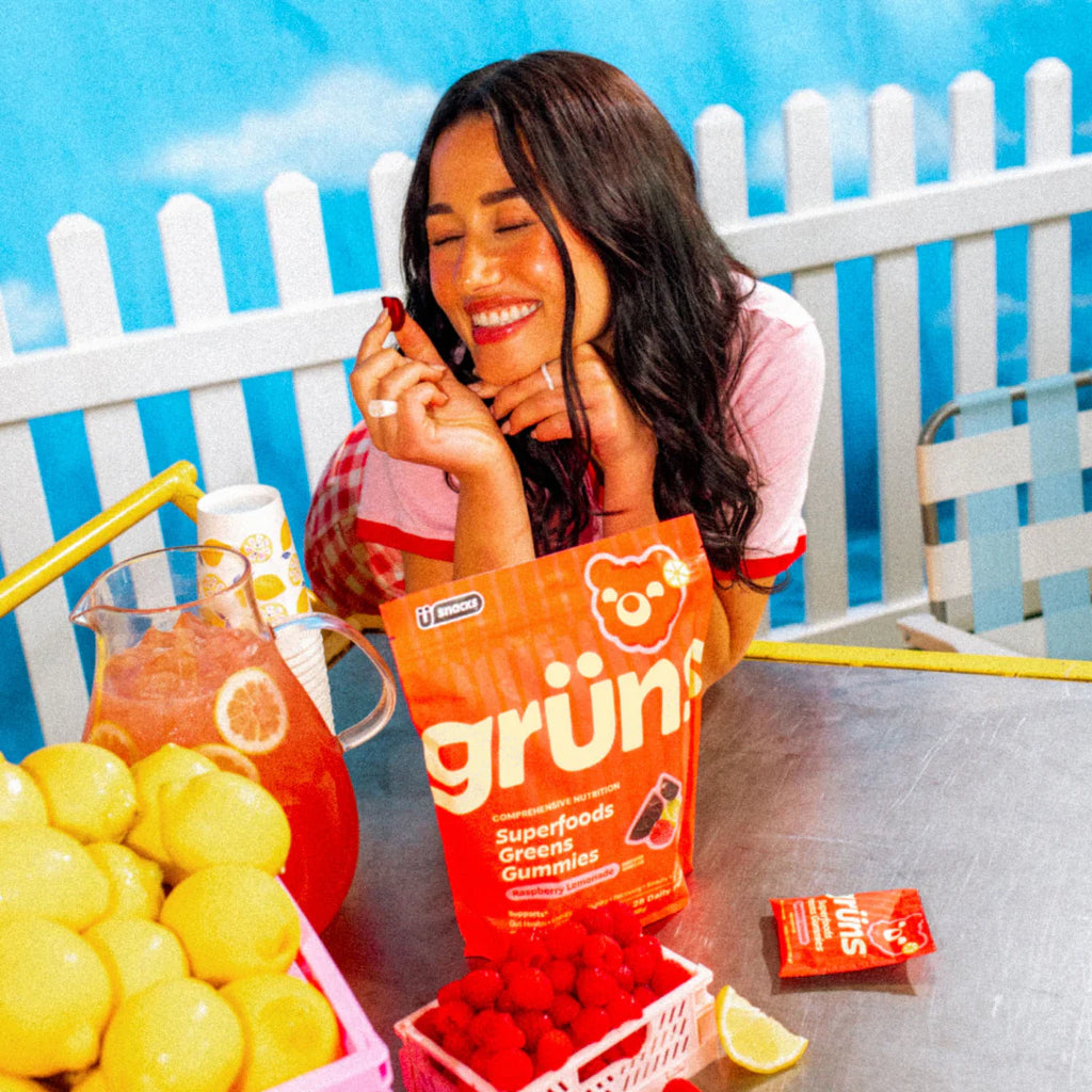 Grüns Raspberry Lemonade - The Morning Superfoods