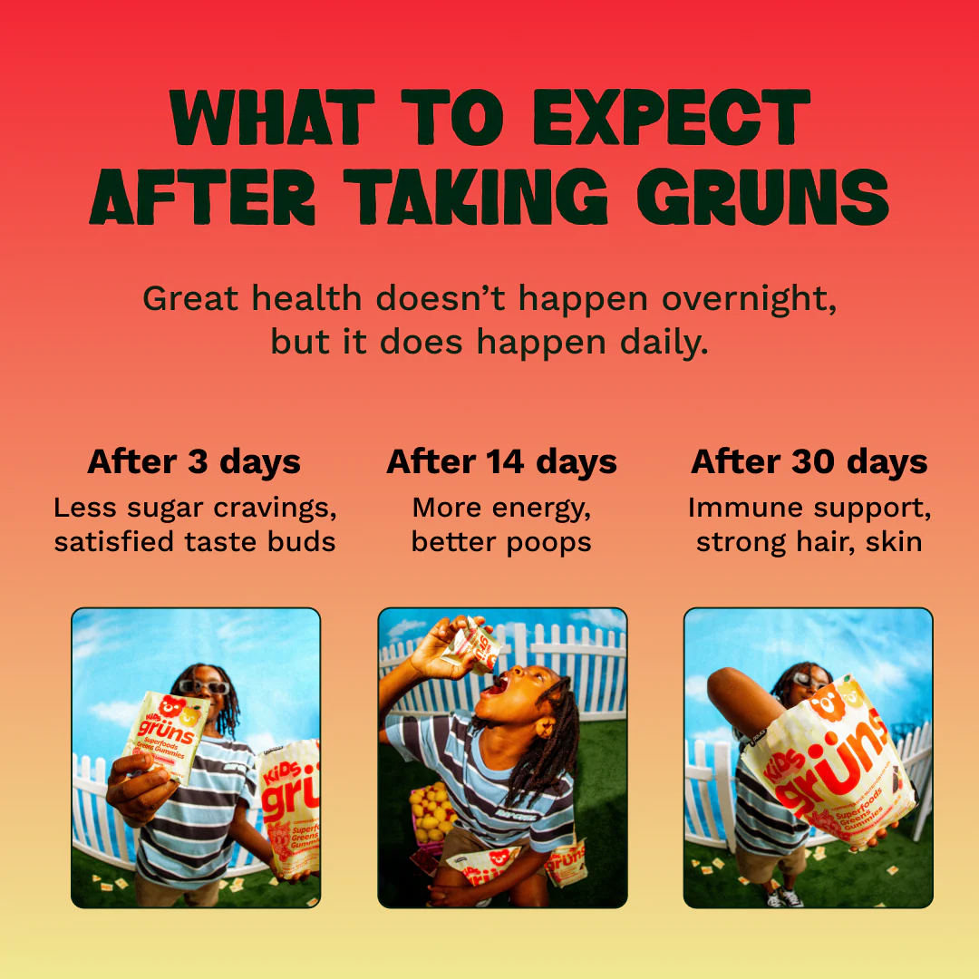 Grüns Kids Raspberry Lemonade - Tasty Daily Nutrition