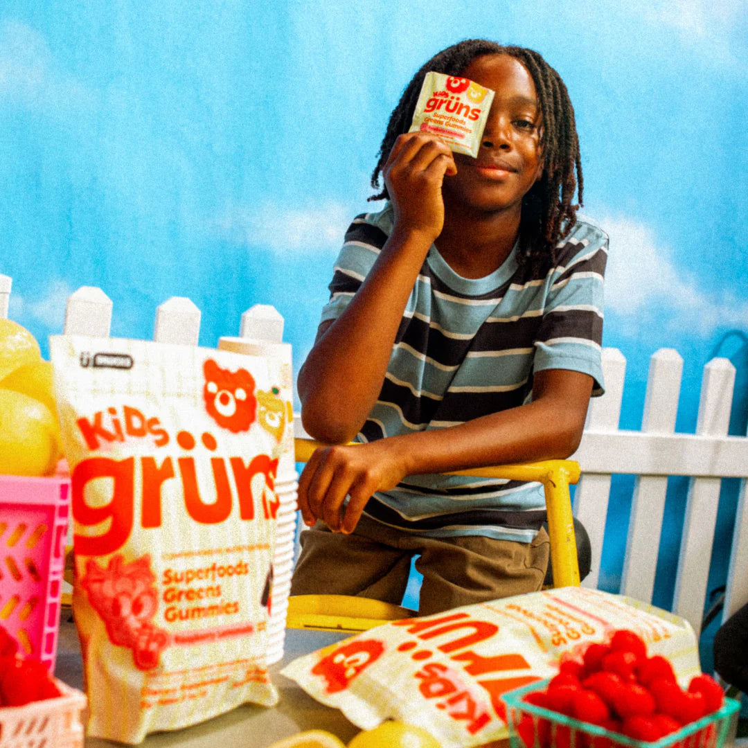 Grüns Kids Raspberry Lemonade - Tasty Daily Nutrition